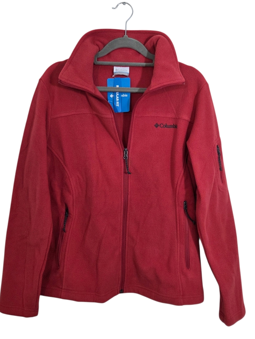 NWT Columbia Cool Intervention Full Zip Fleece Jacket Lightweight Pink Medium